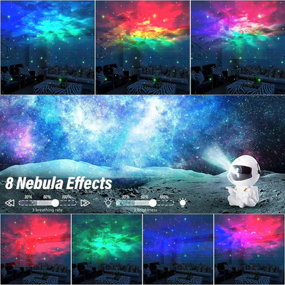 Galaxy Astronaut Star Projector Night Light