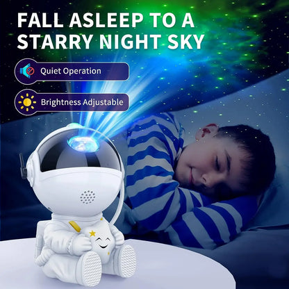 Galaxy Astronaut Star Projector Night Light